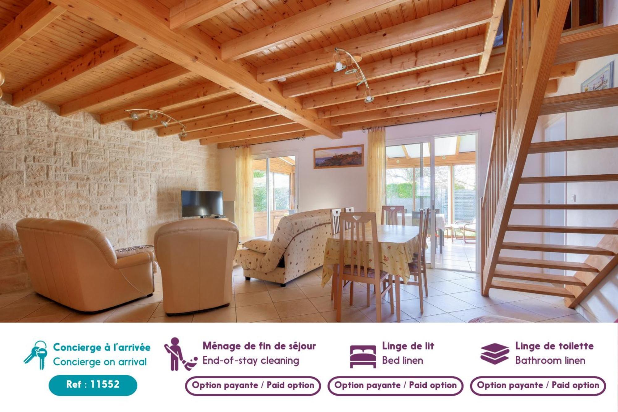 Maison Pour 8 - 5Min De La Plage - Jardin & Veranda Longeville-sur-Mer Exterior foto